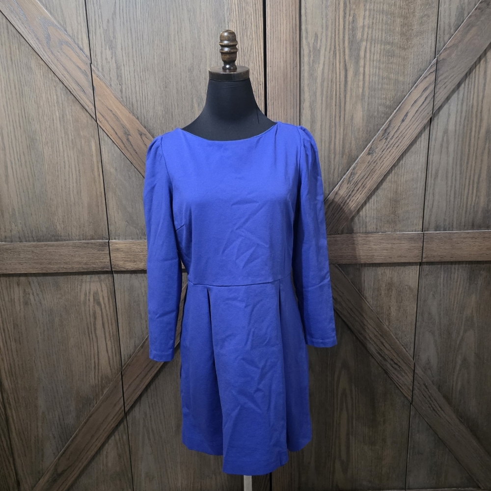 LAST CHANCE Boden Blue Pleat Dress